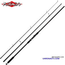 Удилище карповое трёхчастное Mikado SENSEI MEDIUM Carp 390 длина 3,9м тест 3lbs 